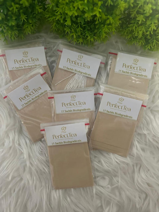 Sachê biodegradáveis Perfect Tea, com 15